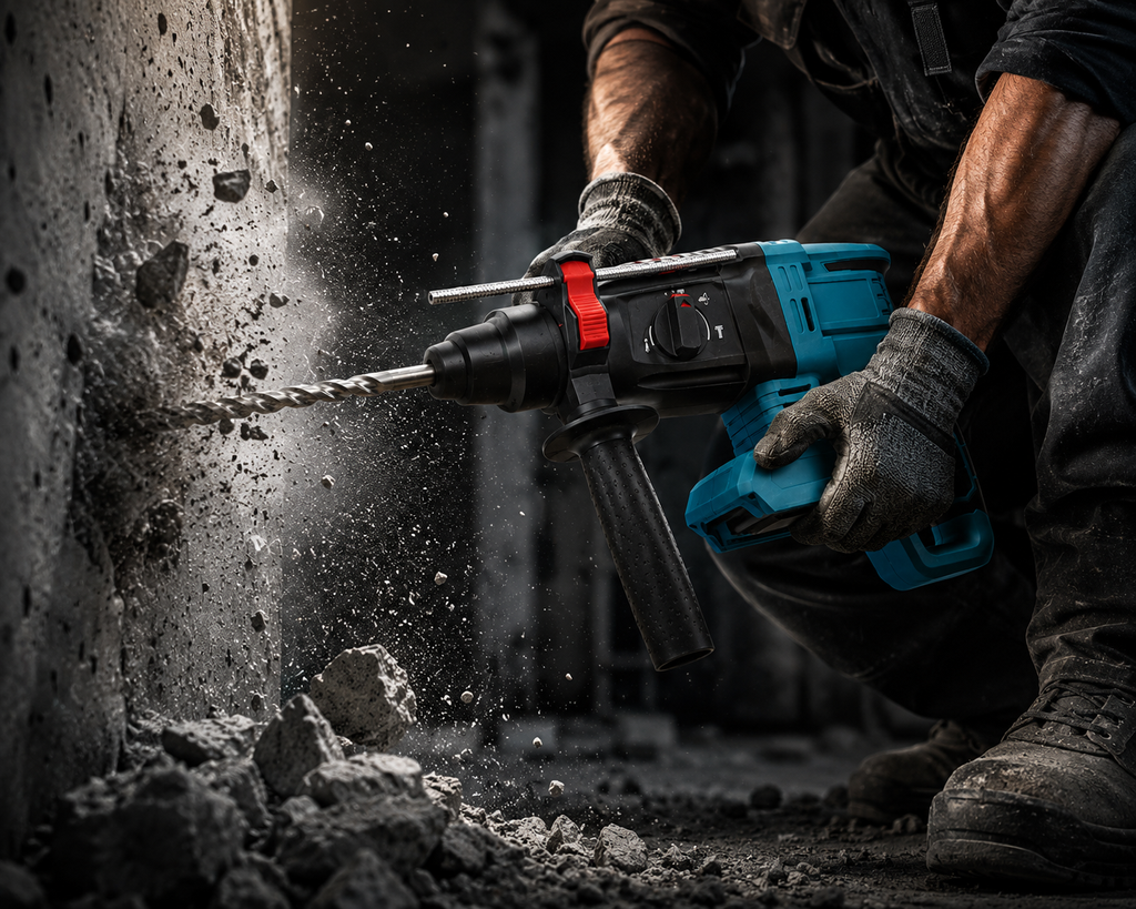 TALADRO TIPO MAKITA Percutor (Demoledor) Recargable Inalambrico