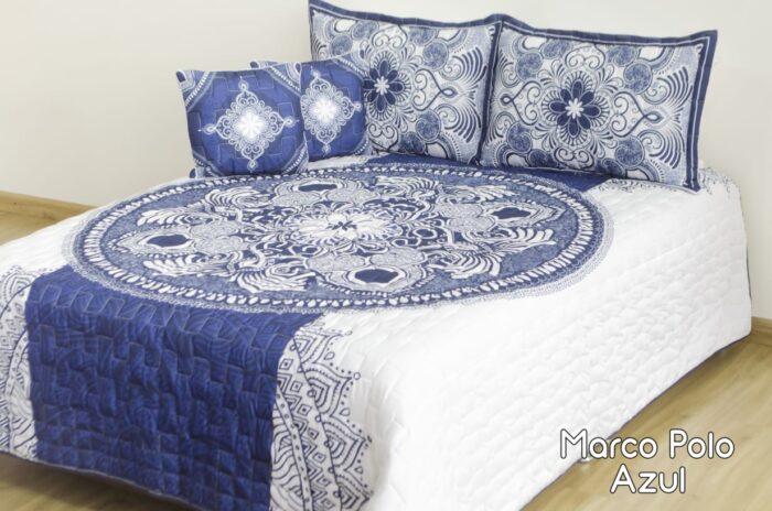 Colcha española edredones cama king zie(2x2) doble faz - Imagen 5
