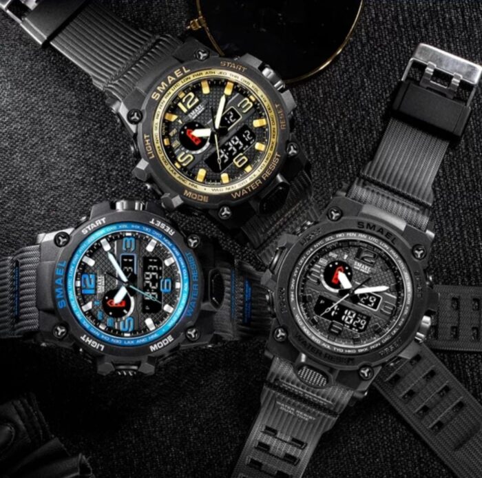 RELOJ ANALOGO Y DIGITAL SMAEL 1545 MILITARY (ALTA CALIDAD)