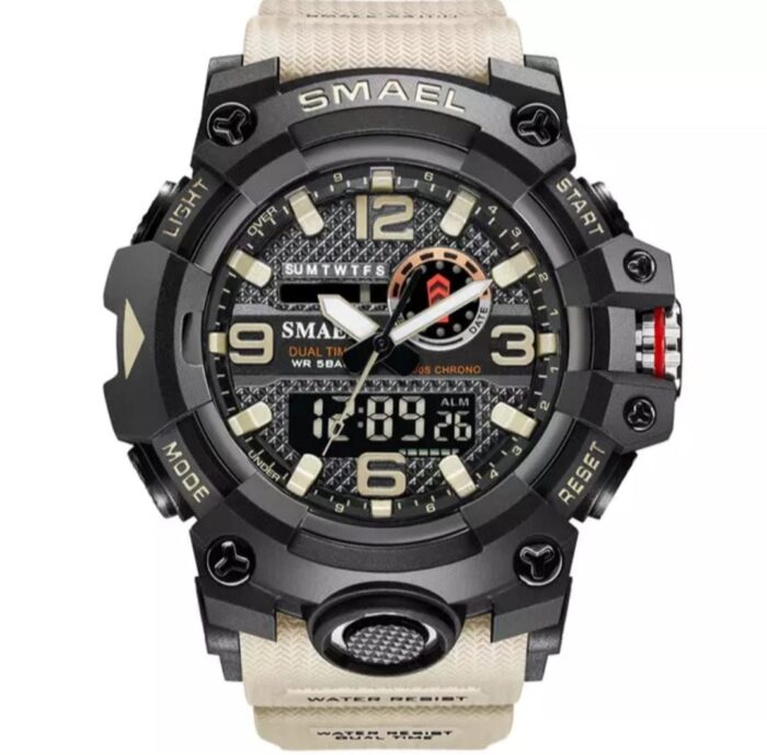 RELOJ ANALOGO Y DIGITAL SMAEL 1545 MILITARY (ALTA CALIDAD) - Imagen 6