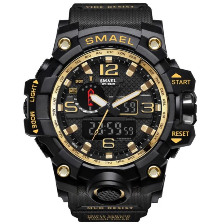 RELOJ ANALOGO Y DIGITAL SMAEL 1545 MILITARY (ALTA CALIDAD) - Imagen 7