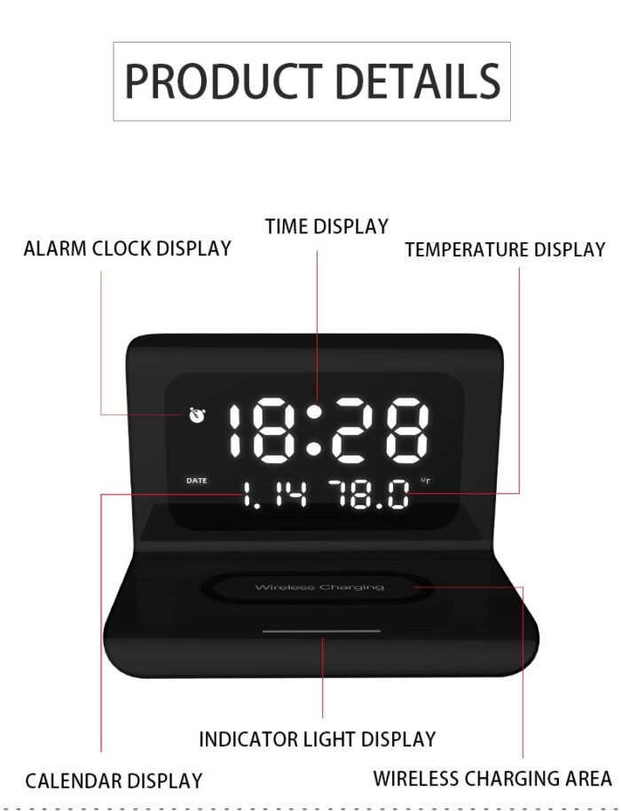 CARGADOR INALAMBRICO+RELOJ INCLUIDO ALTA CALIDAD - Imagen 3