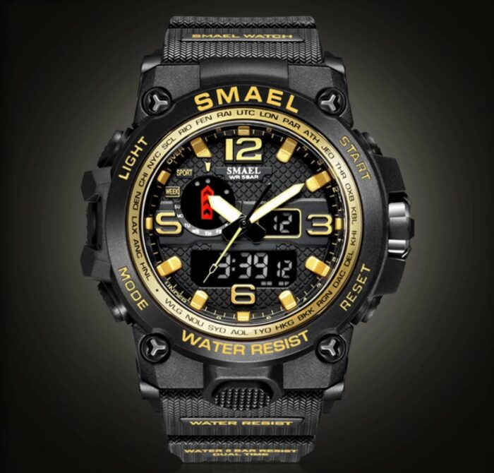 RELOJ ANALOGO Y DIGITAL SMAEL 1545 MILITARY (ALTA CALIDAD) - Imagen 9