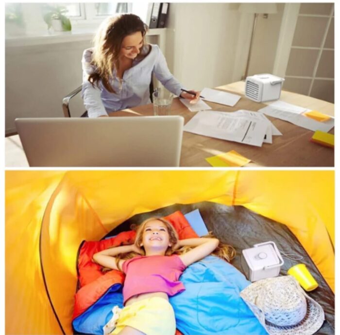 climatizador humidificador de aire (lanza aire fresco) cuadrado moderno para hogar y oficina - Imagen 6