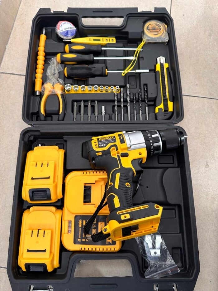 Taladro inalambrico de 24 voltios dewlt con accesorios