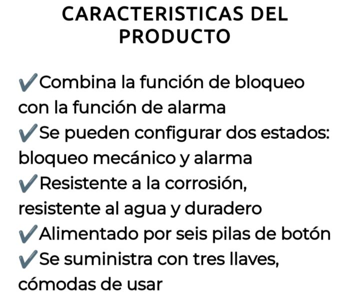 Candado de alarma para bicicleta y motocicleta, candado antirrobo de alta seguridad, candado para el hogar - Imagen 7