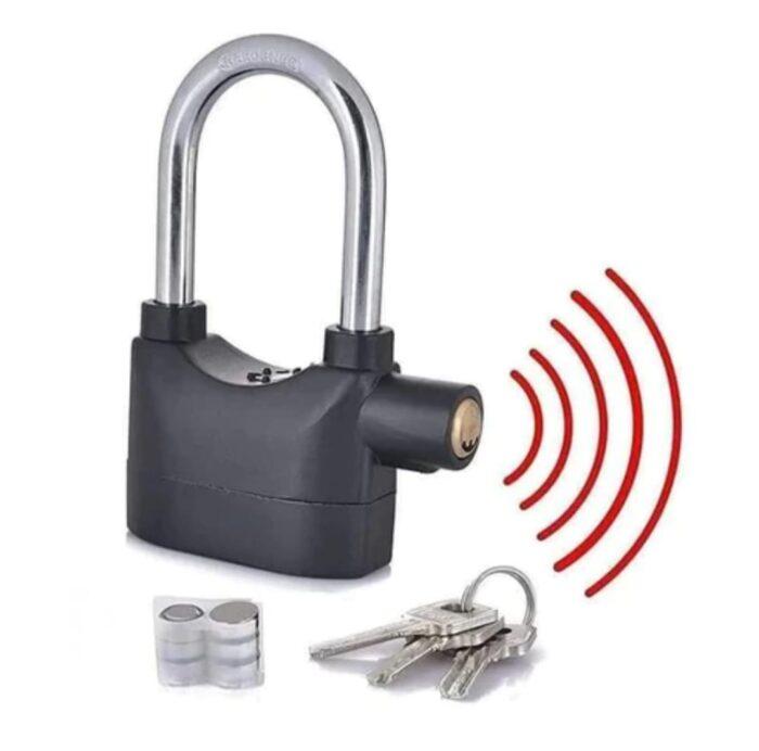 Candado de alarma para bicicleta y motocicleta, candado antirrobo de alta seguridad, candado para el hogar - Imagen 4