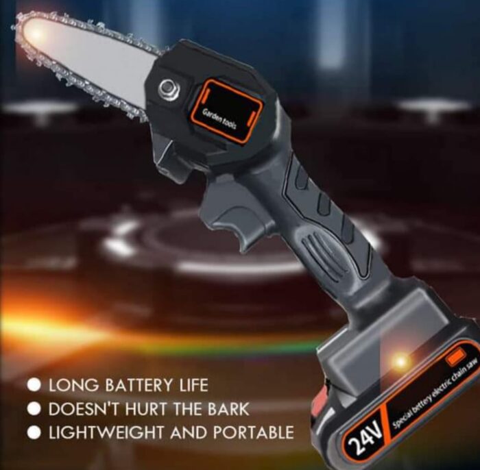 Mini Motosierra De Mano Portátil Ergonómico Recargable 24v - Imagen 5