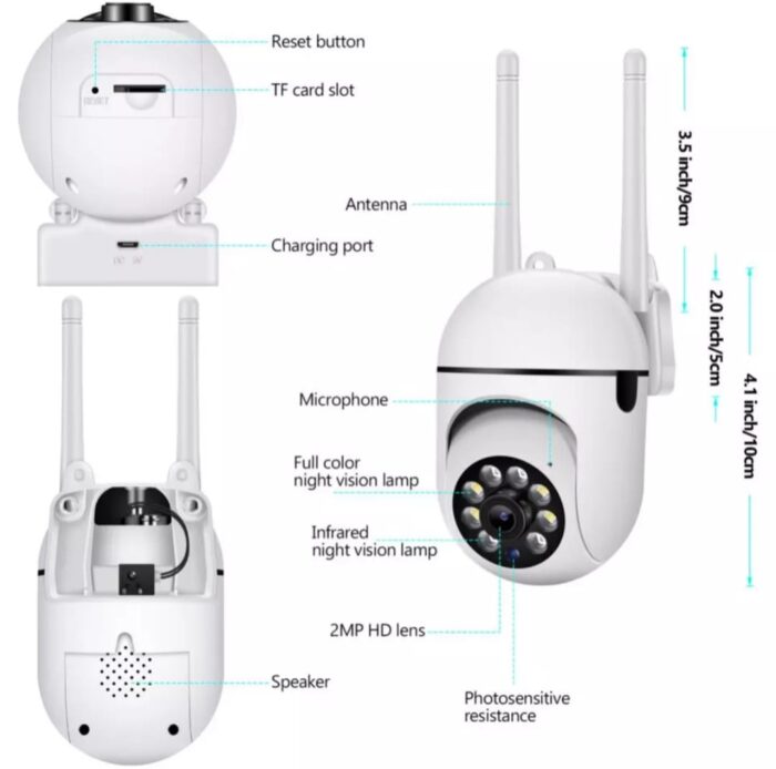 Camara Exterior wifi Alta Calidad 1080p - Imagen 3