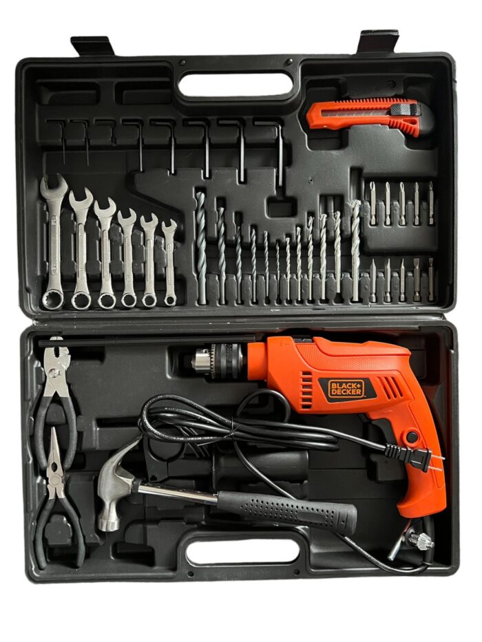 Kit Taladro Percutor 1/2-pulg 550W 2800RPM + 40 Accesorios Black+Decker