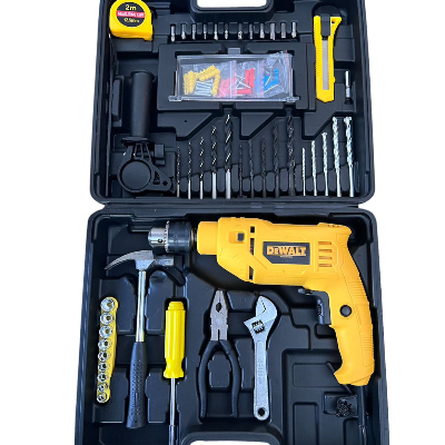 Taladro tipo dewalt de corriente con accesorios