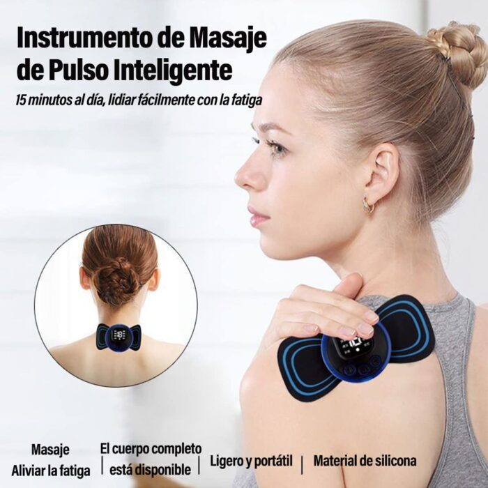 Masajeador Tipo Mariposa - Mini Parche Masajeador Eléctrico Corporal Portátil - Imagen 5