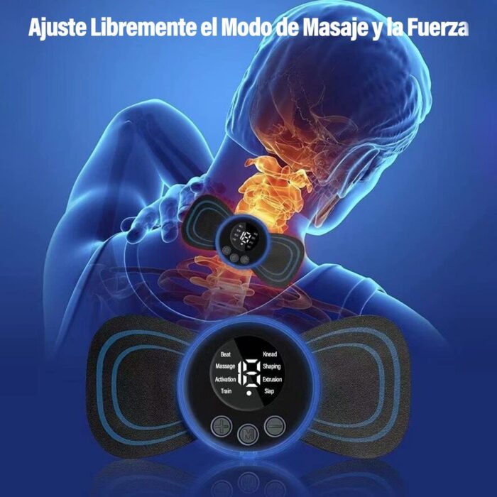 Masajeador Tipo Mariposa - Mini Parche Masajeador Eléctrico Corporal Portátil - Imagen 3
