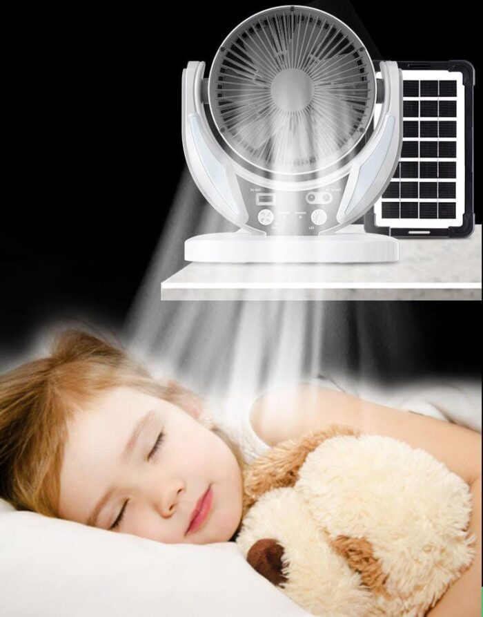 VENTILADOR SOLAR+bombillo de obsequio+LUCES LED - Imagen 8
