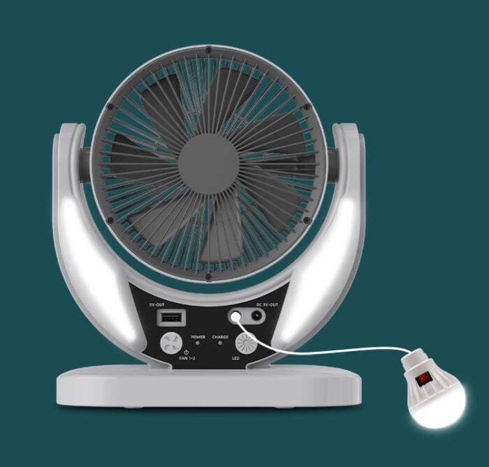 VENTILADOR SOLAR+bombillo de obsequio+LUCES LED - Imagen 7