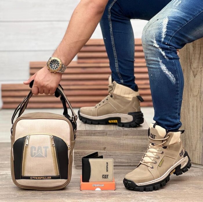 Super kit Combo CAT zapatos,billetera,bolso ALTA CALIDAD - Imagen 5