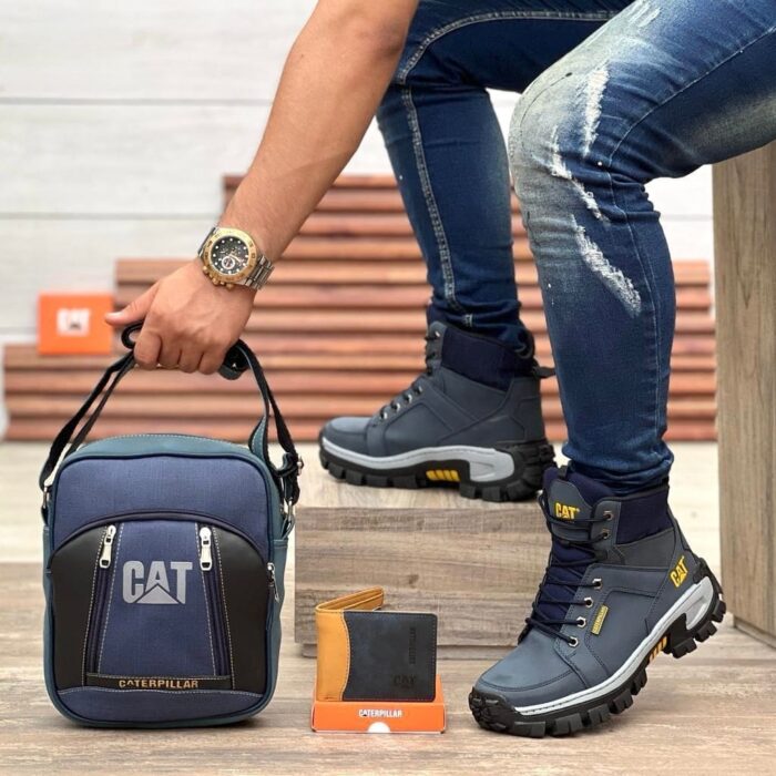 Super kit Combo CAT zapatos,billetera,bolso ALTA CALIDAD