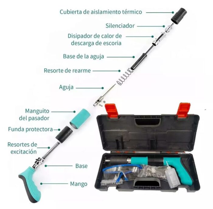 Pistola de clavos de acero manual versátil - Imagen 2